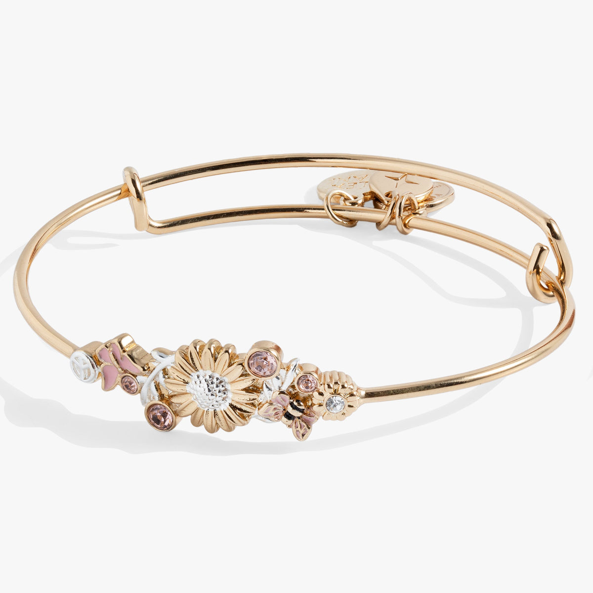 Floral Bangle Two Tone | Alex and Ani