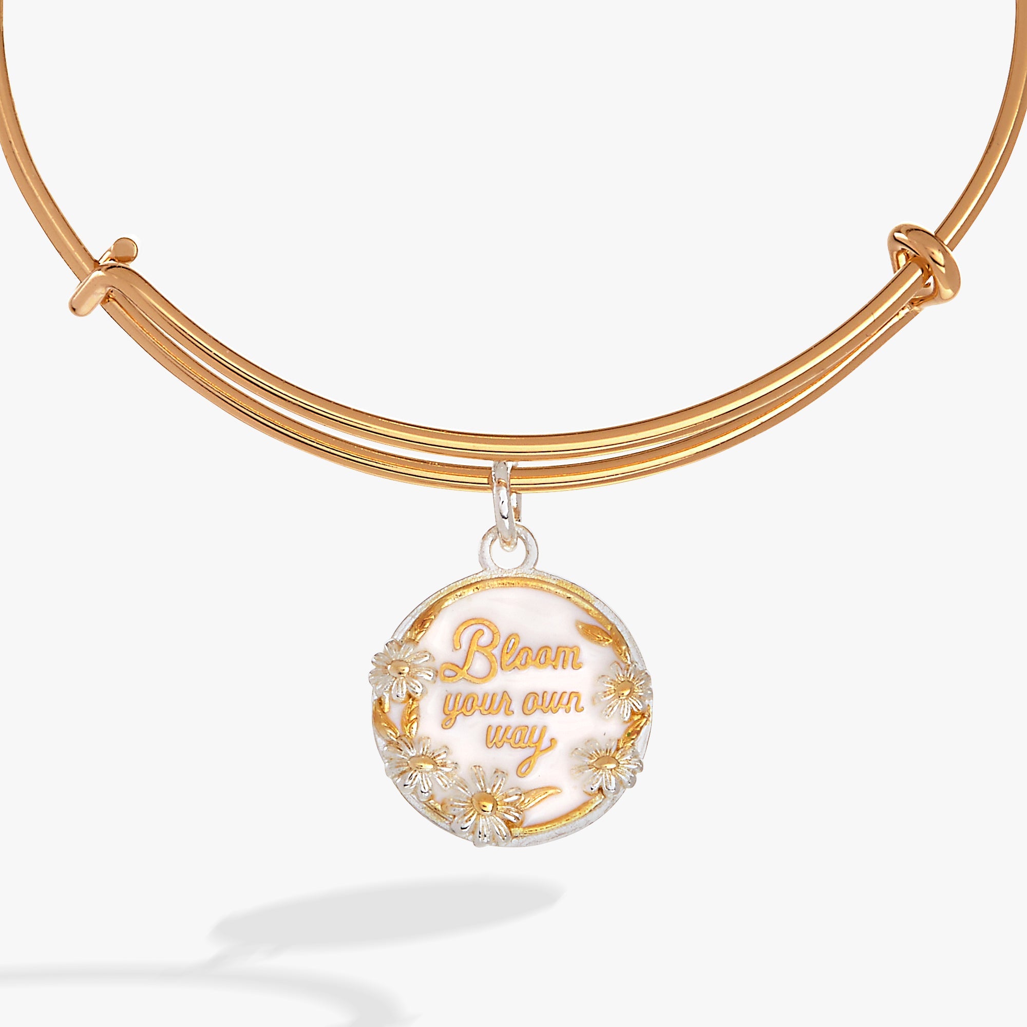 Bloom Your Own Way Bangle Gold | Alex and Ani