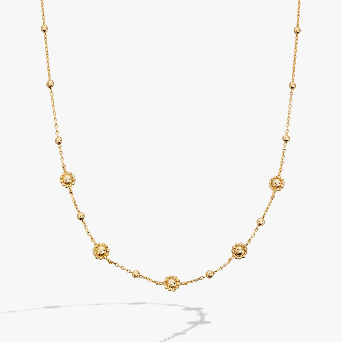 Floret Chain Necklace Gold | Alex and Ani