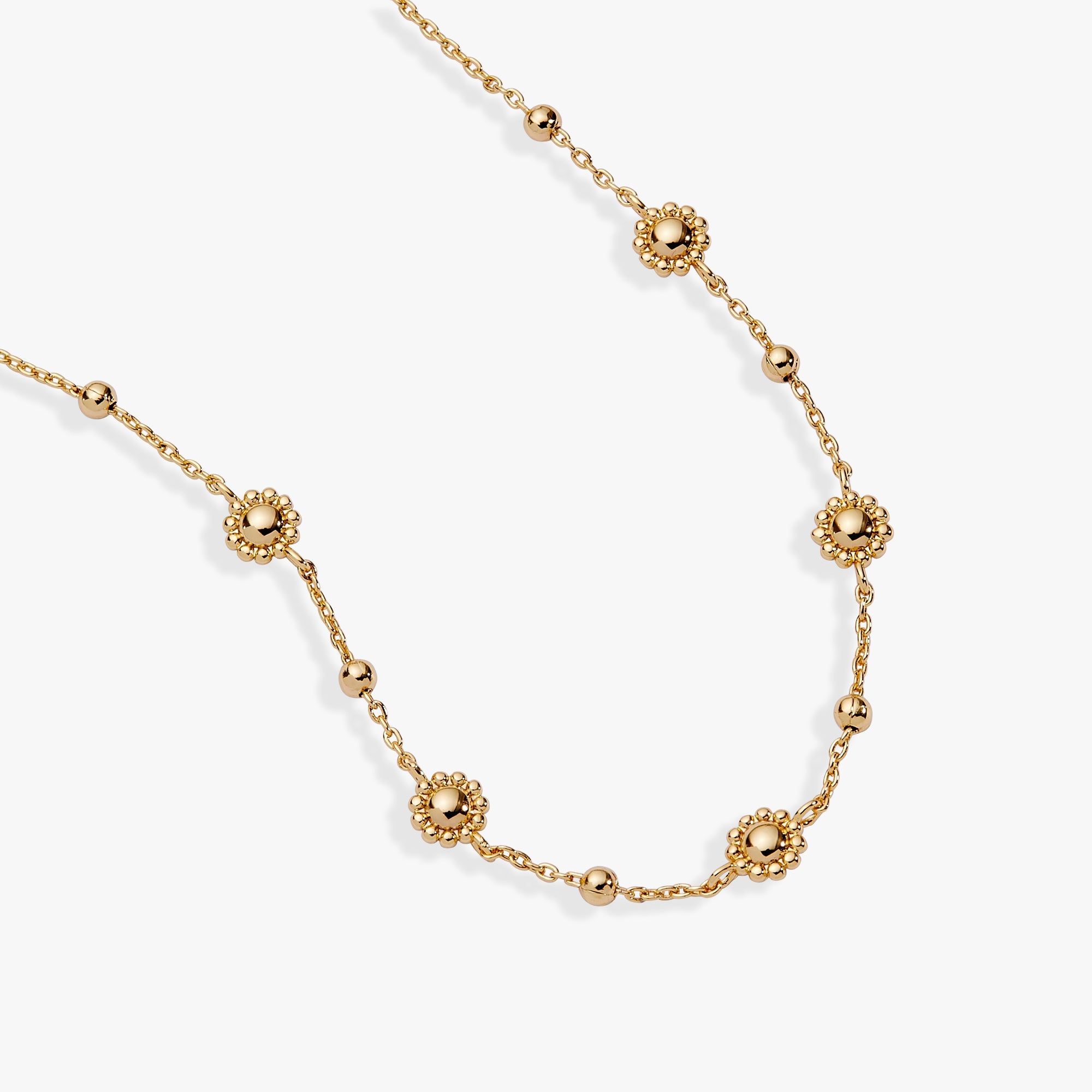 Floret Chain Necklace Gold | Alex and Ani