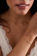 Floret Chain Necklace Gold | Alex and Ani