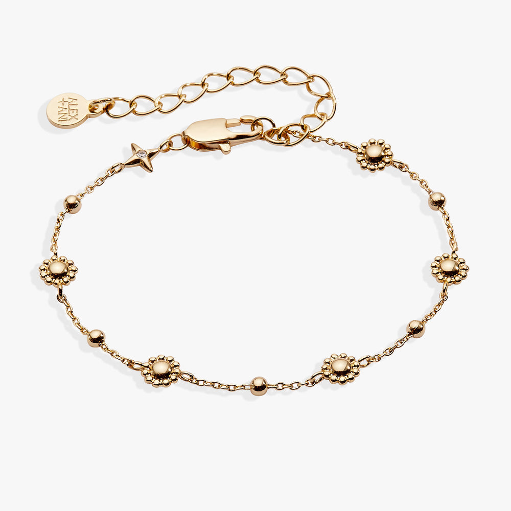 Floret Chain Bracelet Gold | Alex and Ani