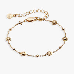 Floret Chain Bracelet Gold | Alex and Ani