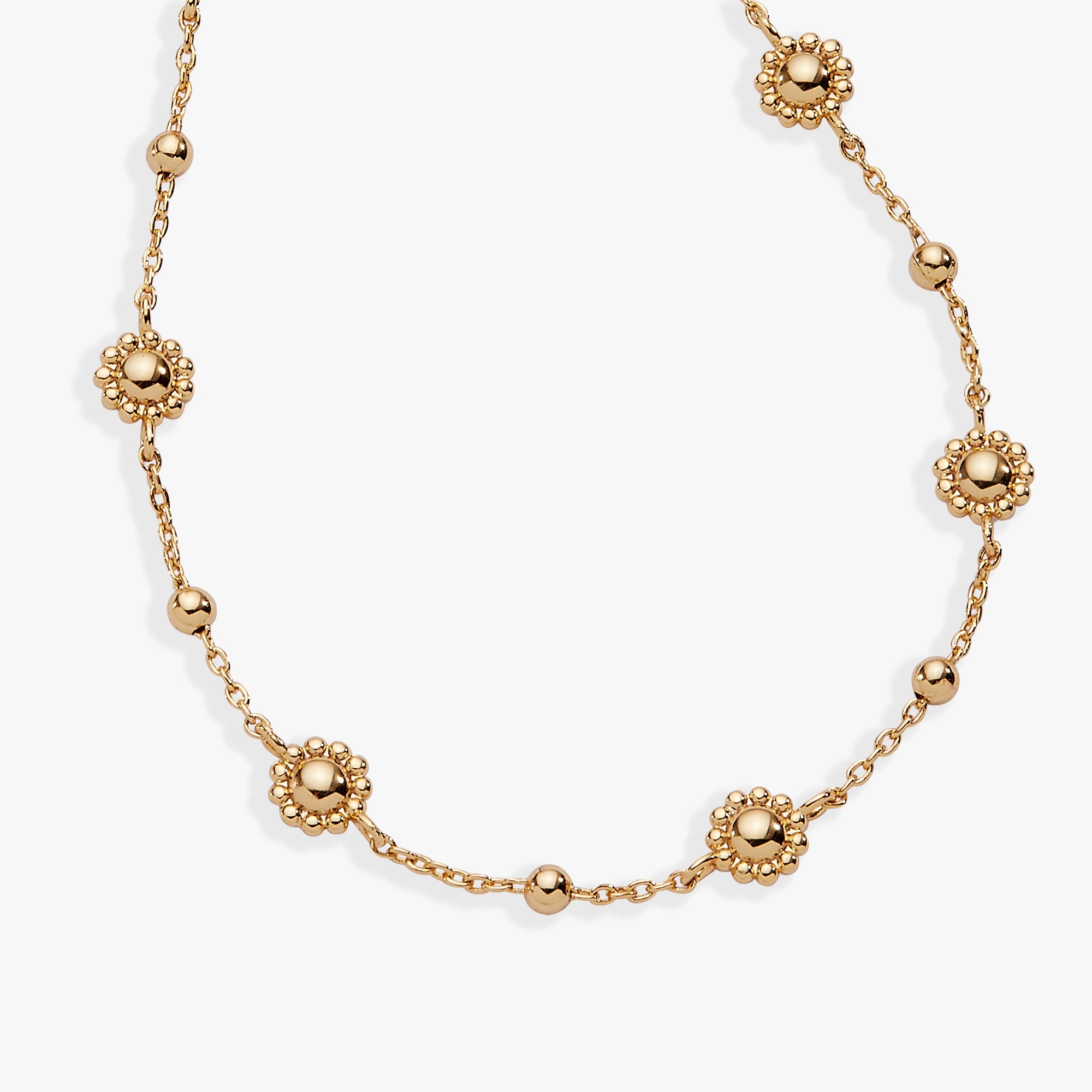 Floret Chain Bracelet Gold | Alex and Ani