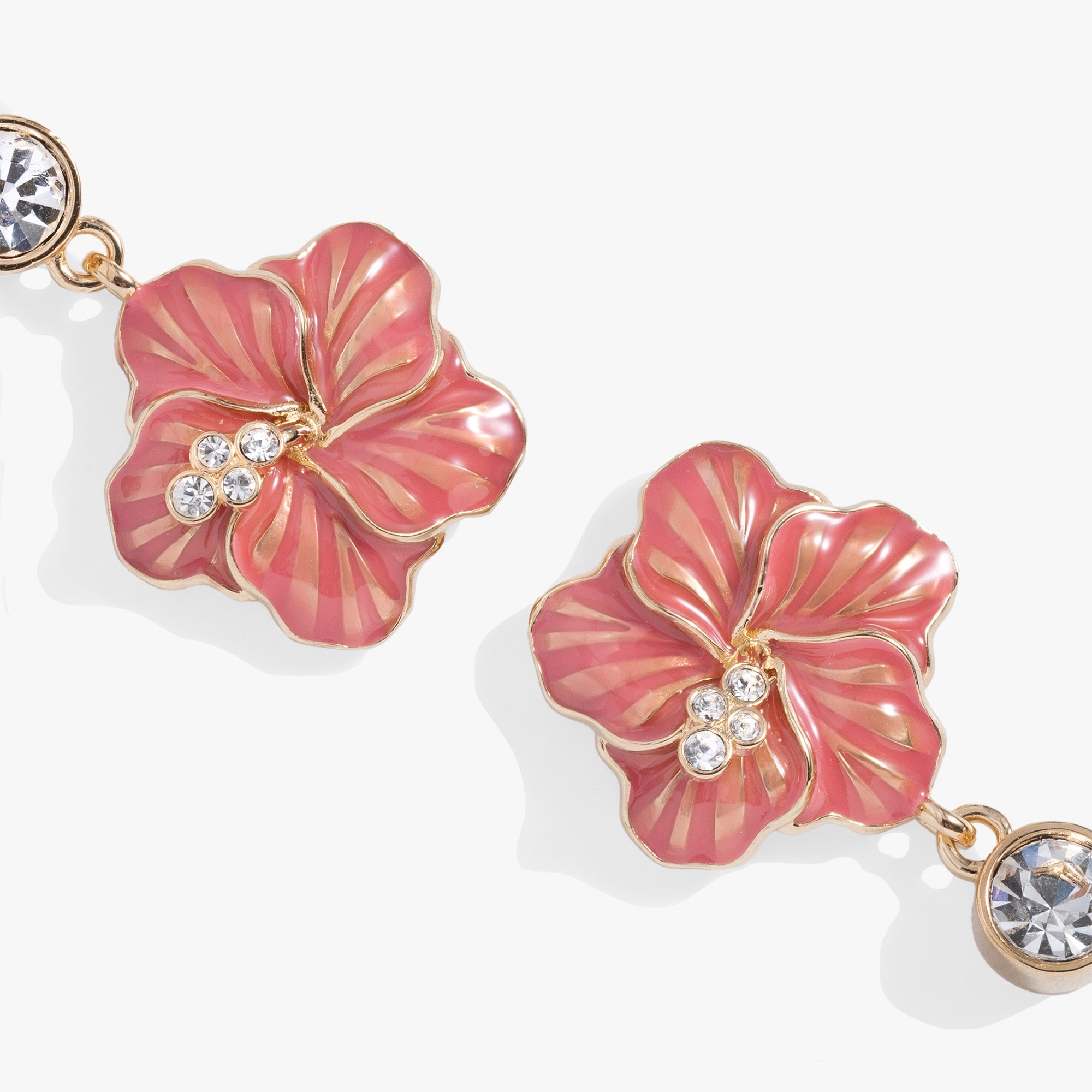 Hibiscus Drop Earrings Gold | Alex and Ani