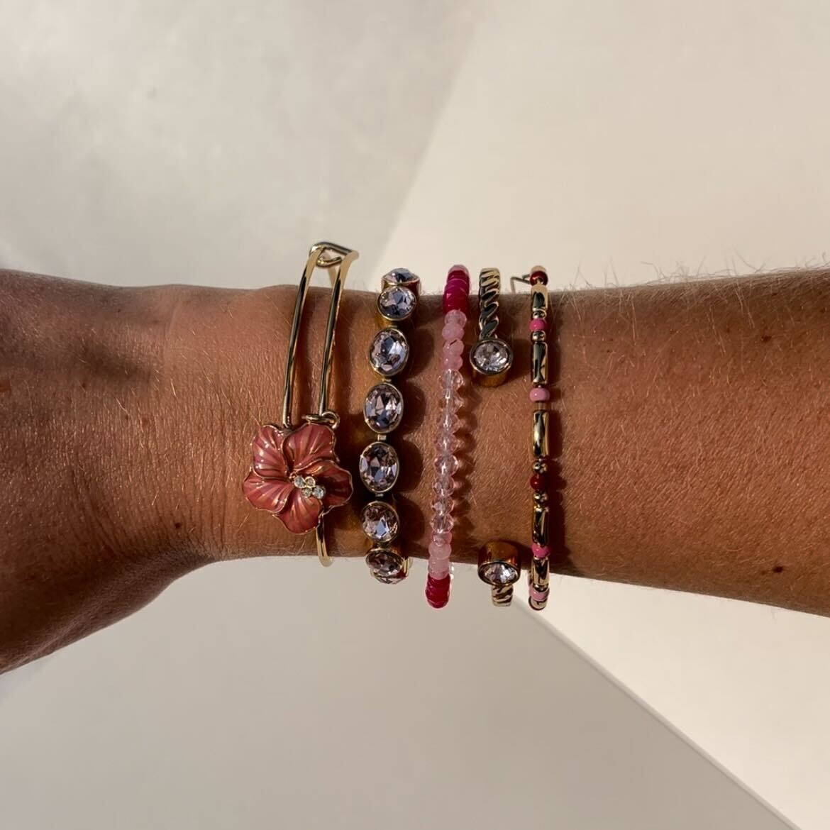 Hibiscus Charm Bangle Gold | Alex and Ani