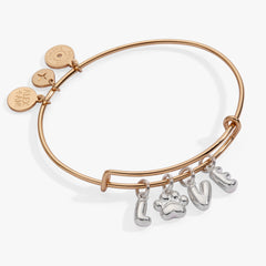 Pet Love Multi Charm Bangle Two Tone | Alex and Ani