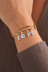 Pet Love Multi Charm Bangle Two Tone | Alex and Ani