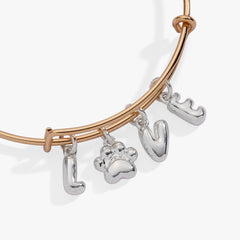 Pet Love Multi Charm Bangle Two Tone | Alex and Ani