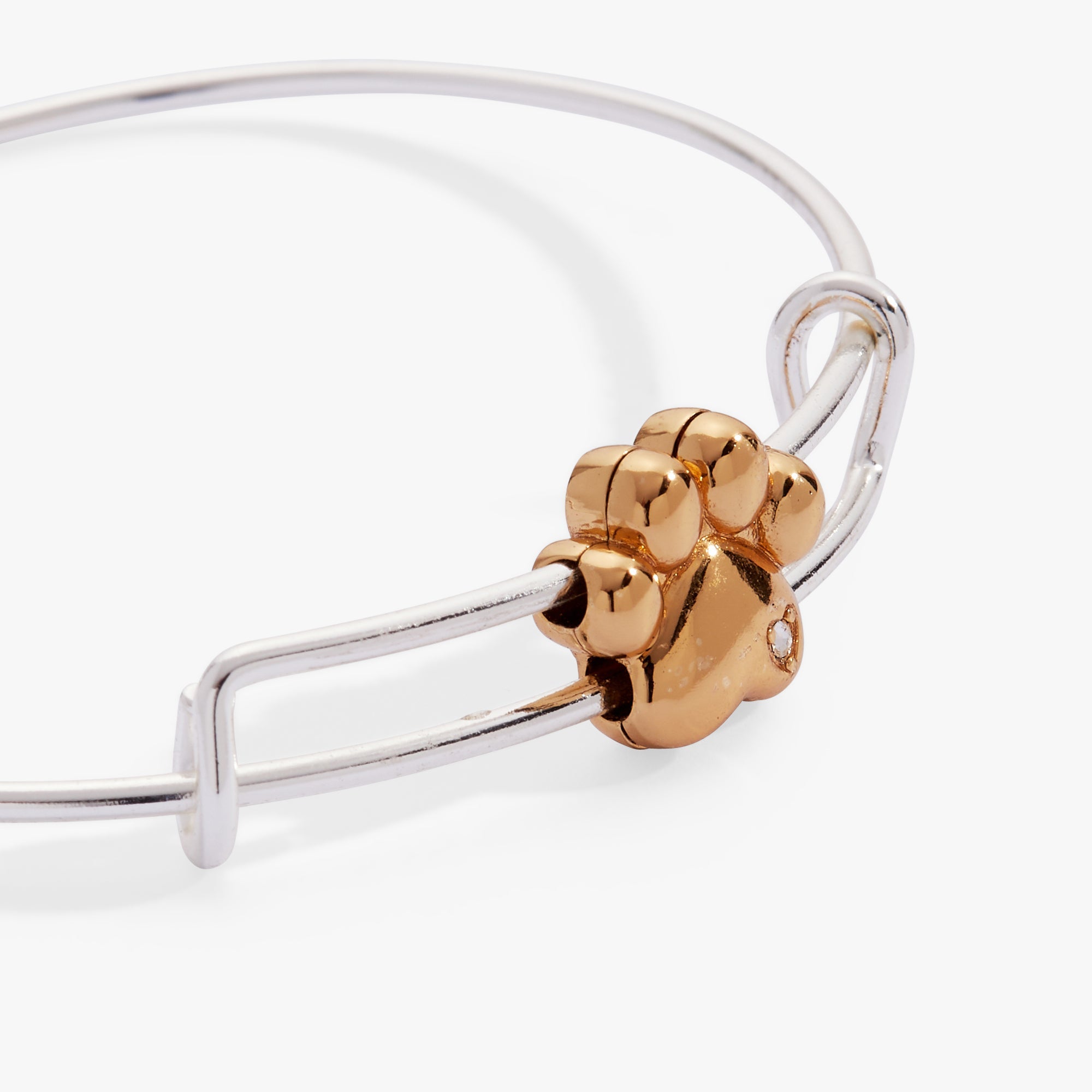 Paw Slider Bangle Two Tone | Alex and Ani