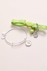 Paw Print Bangle & Charm, Set of 2 Silver | Alex and Ani