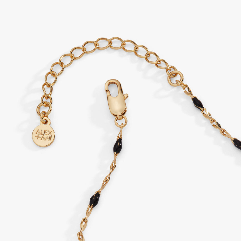 Celestial Cat Linear Bracelet Two Tone | Alex and Ani