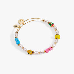 PEEPS® Chick and Bunny Beaded Bangle Gold | Alex and Ani
