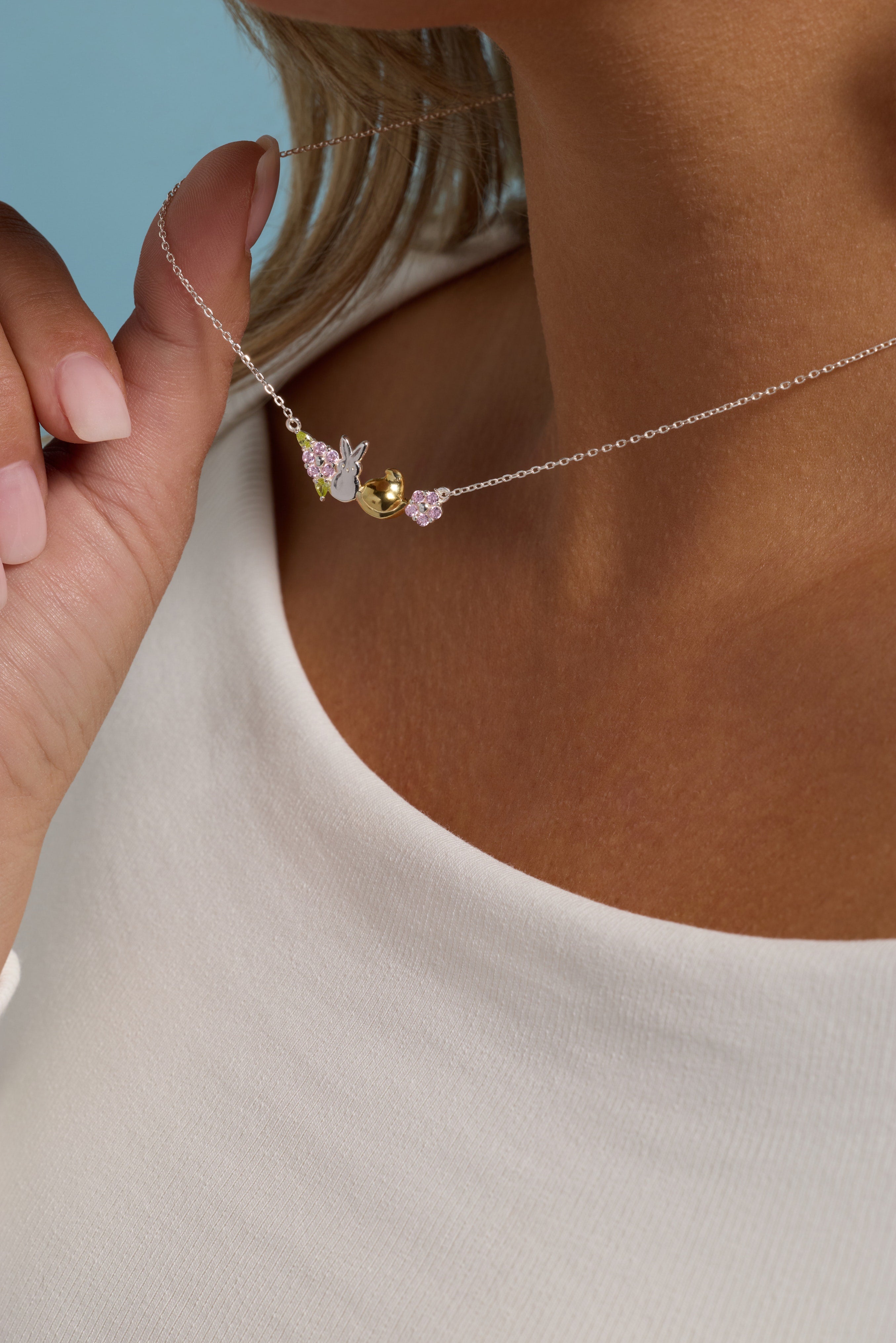 PEEPS® Precious Peepsake Necklace Two Tone Precious | Alex and Ani