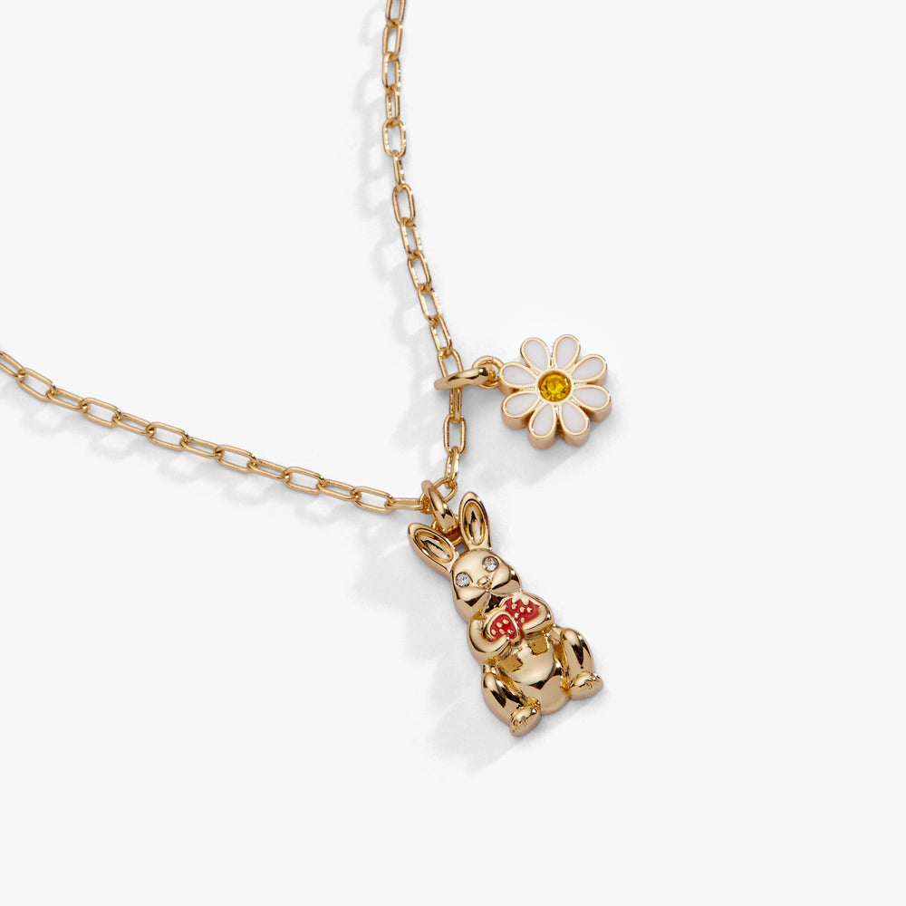 Bunny Charm Necklace Gold | Alex and Ani