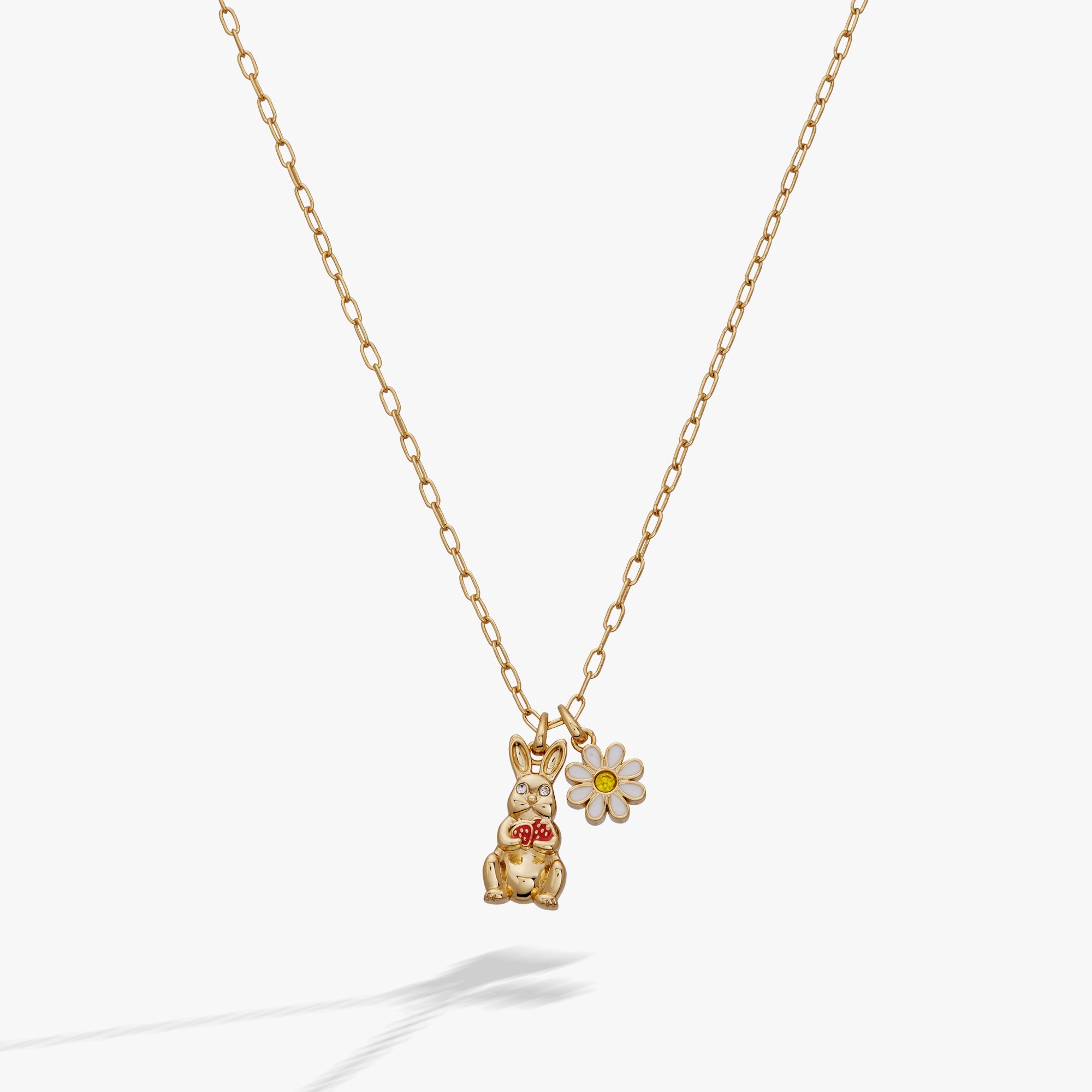 Bunny Charm Necklace Gold | Alex and Ani