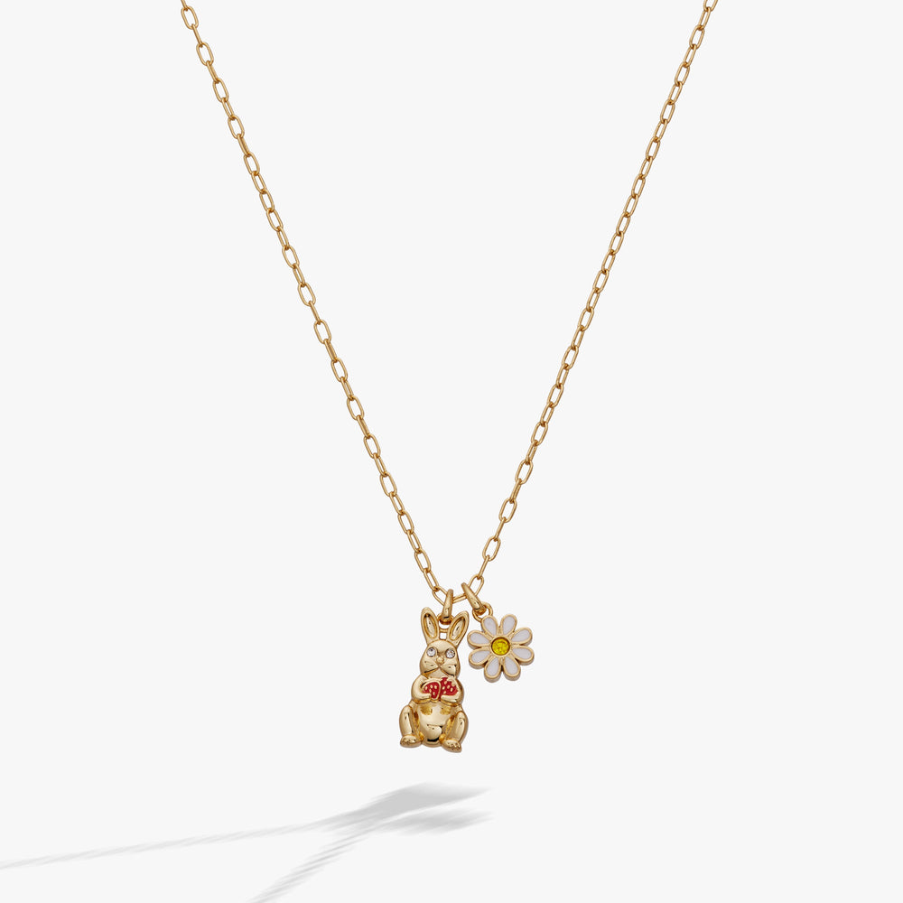 Bunny Charm Necklace Gold | Alex and Ani