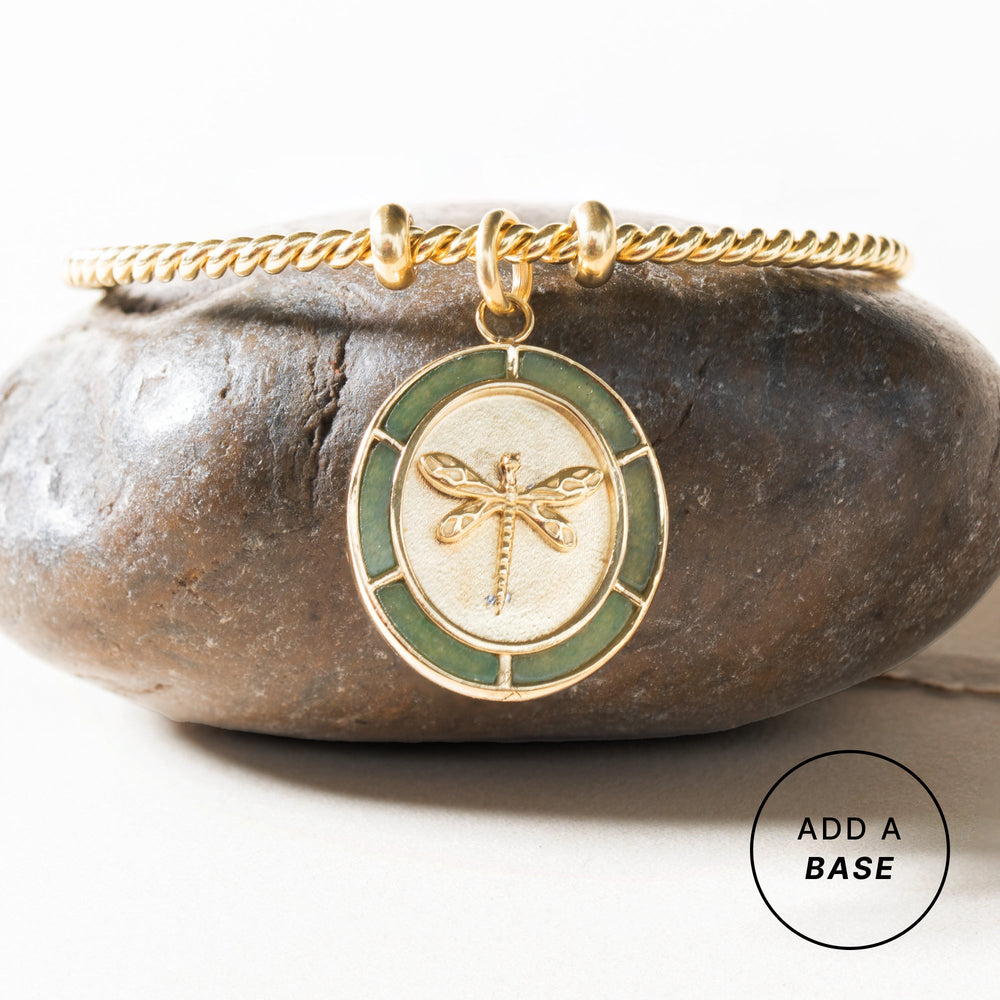 Dragonfly Interchangeable Charm​ Stainless Steel Gold | Alex and Ani