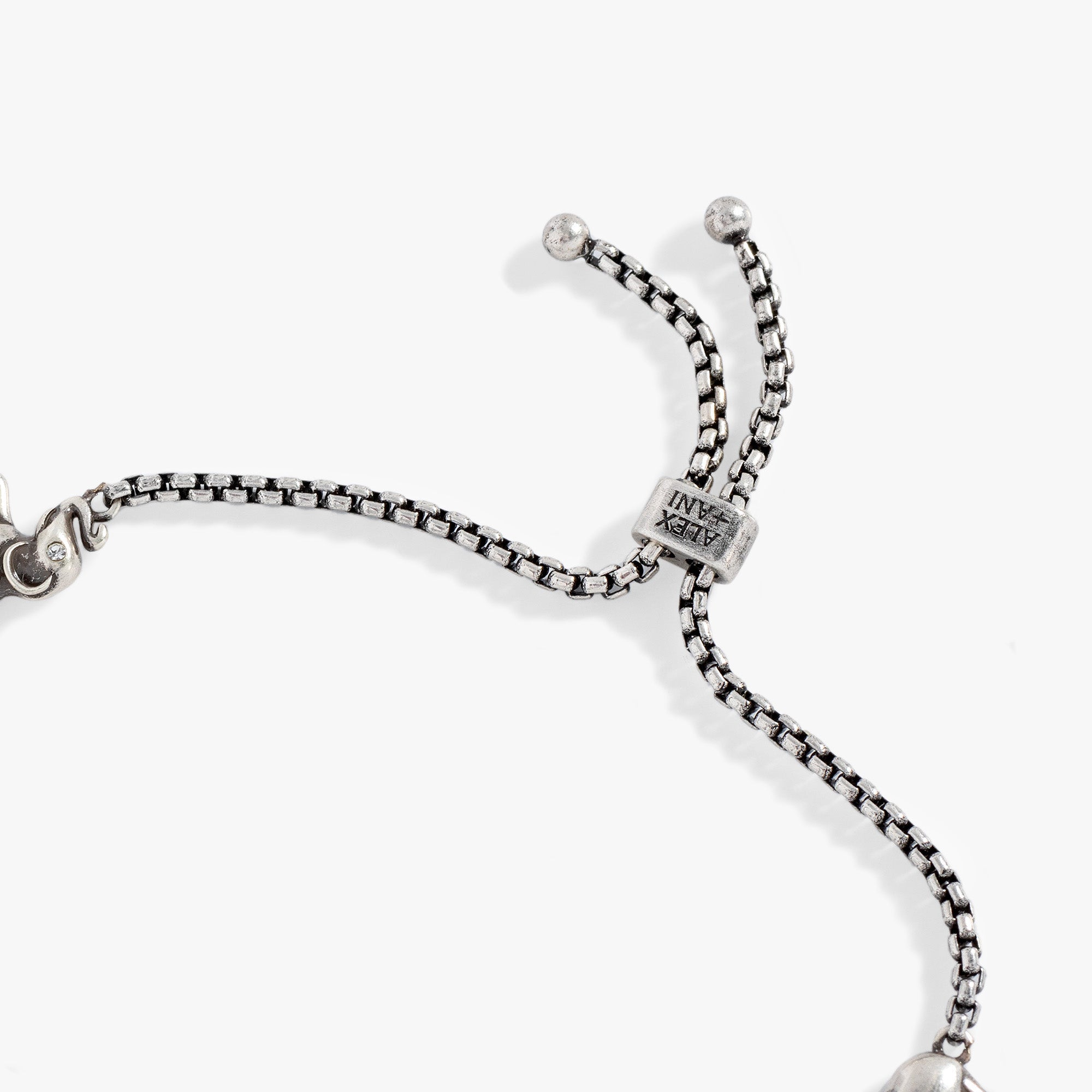 Elephant Crystal Bolo Bracelet Antique Gold | Alex and Ani