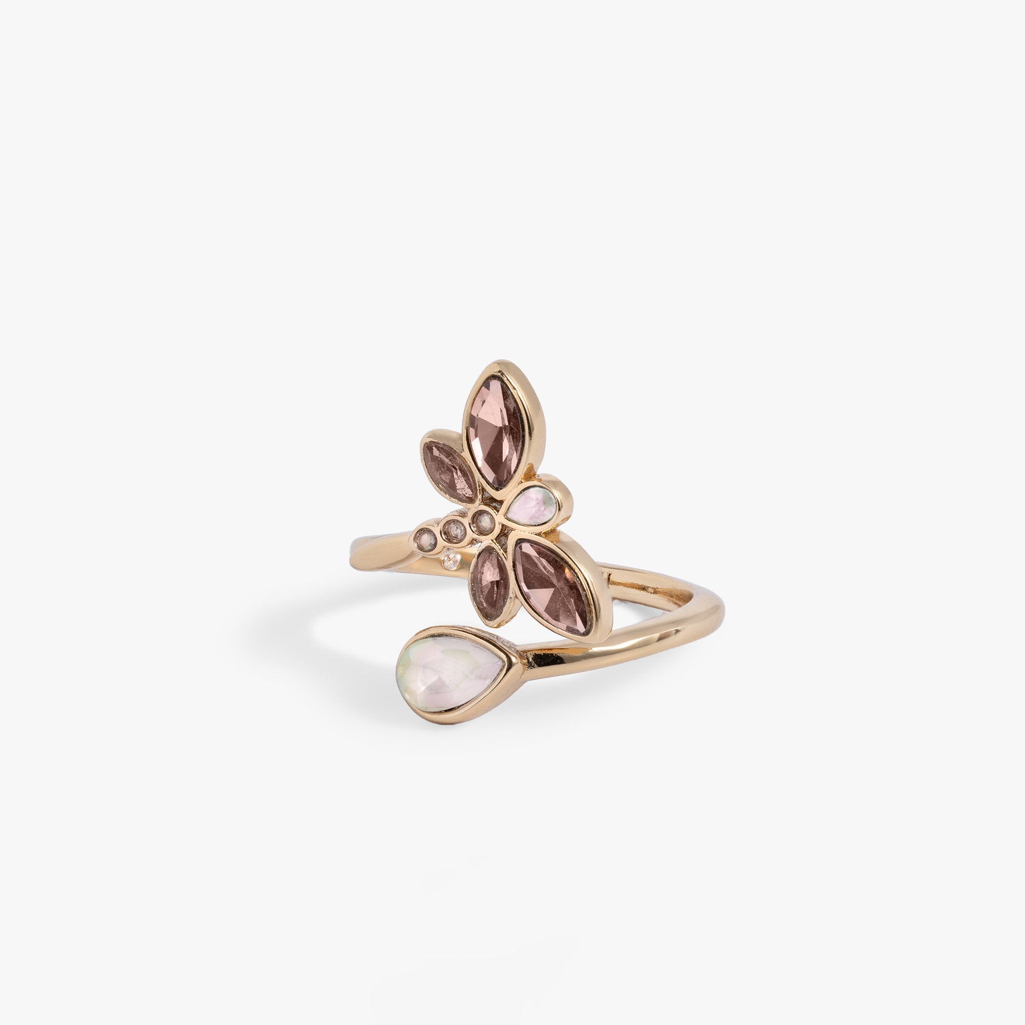 Crystal Dragonfly Ring Gold | Alex and Ani