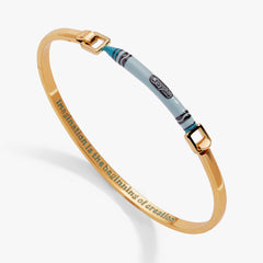 Crayola Teacher Appreciation Crayon Tension Bangle Gold | Alex and Ani