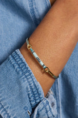 Crayola Teacher Appreciation Crayon Tension Bangle Gold | Alex and Ani
