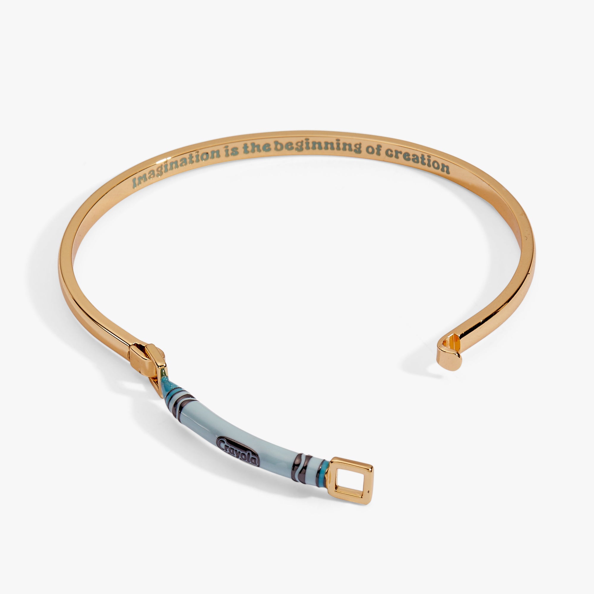 Crayola Teacher Appreciation Crayon Tension Bangle Gold | Alex and Ani