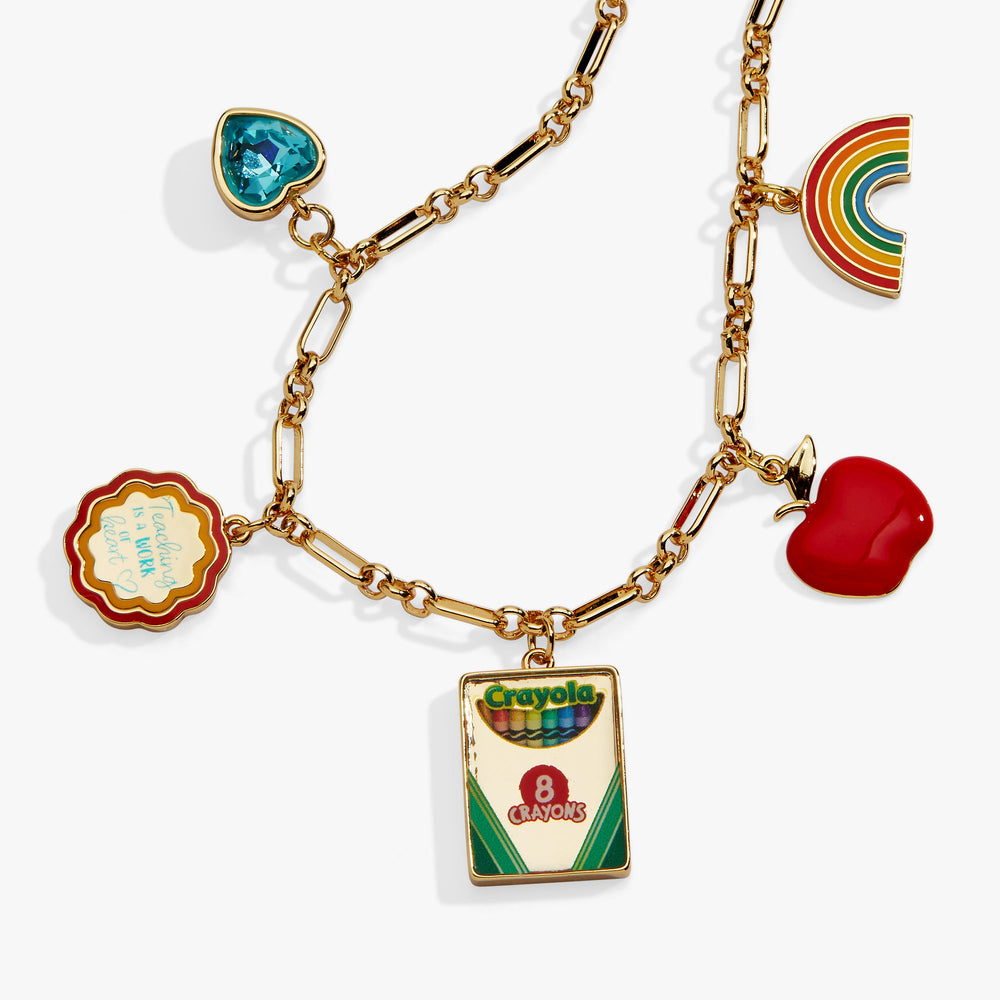 Crayola Teacher Appreciation Toggle Bracelet Gold | Alex and Ani