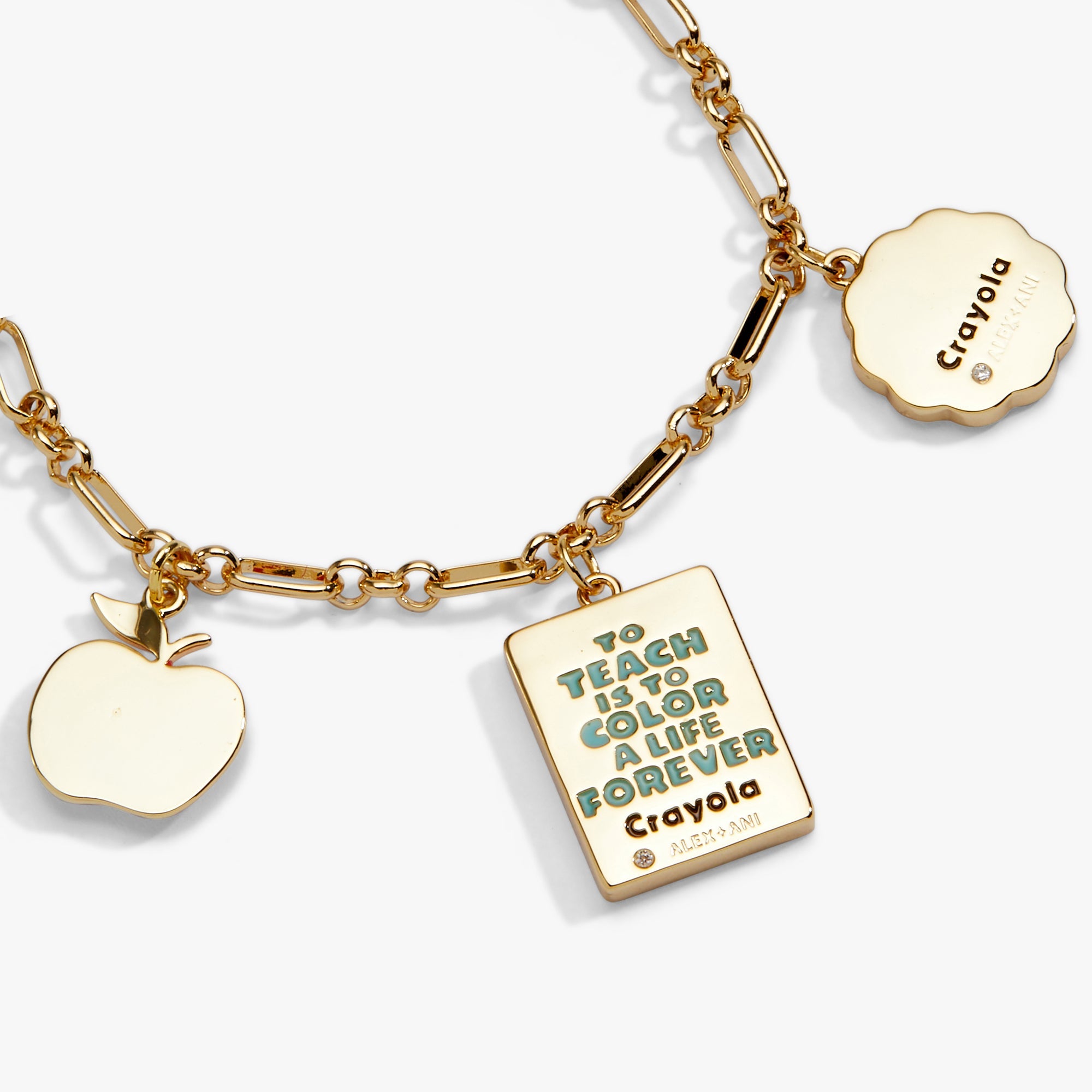 Crayola Teacher Appreciation Toggle Bracelet Gold | Alex and Ani