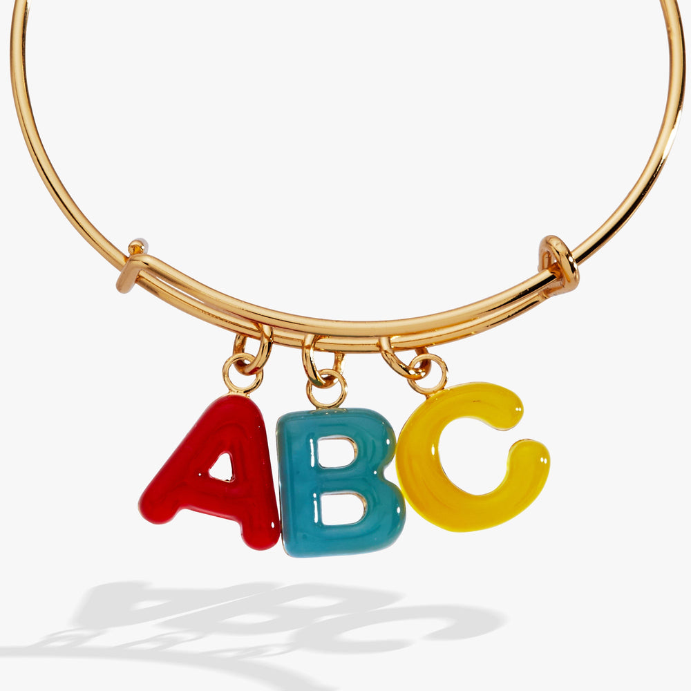 ABC Charm Bangle Gold | Alex and Ani