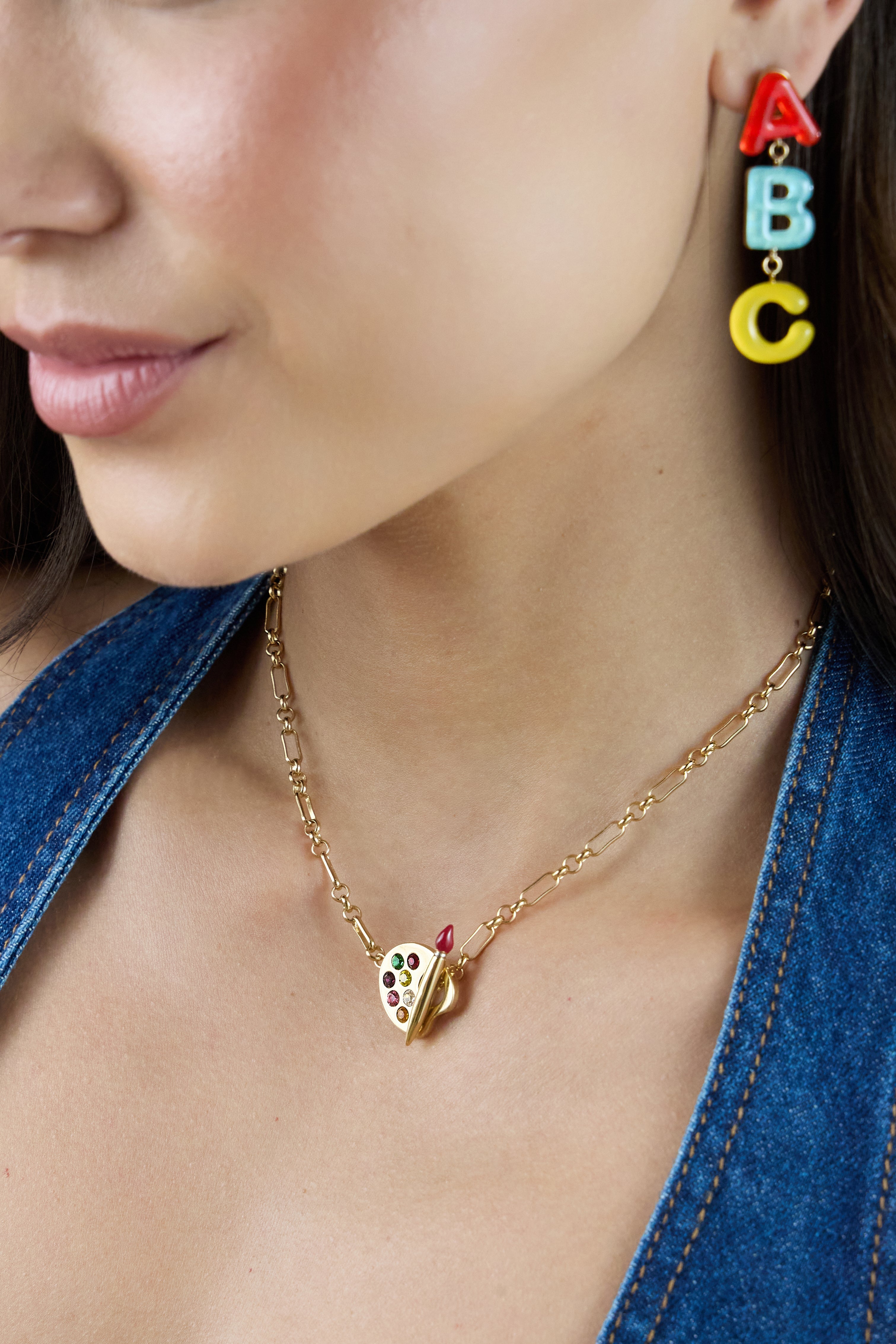 Painter Toggle Necklace Gold | Alex and Ani