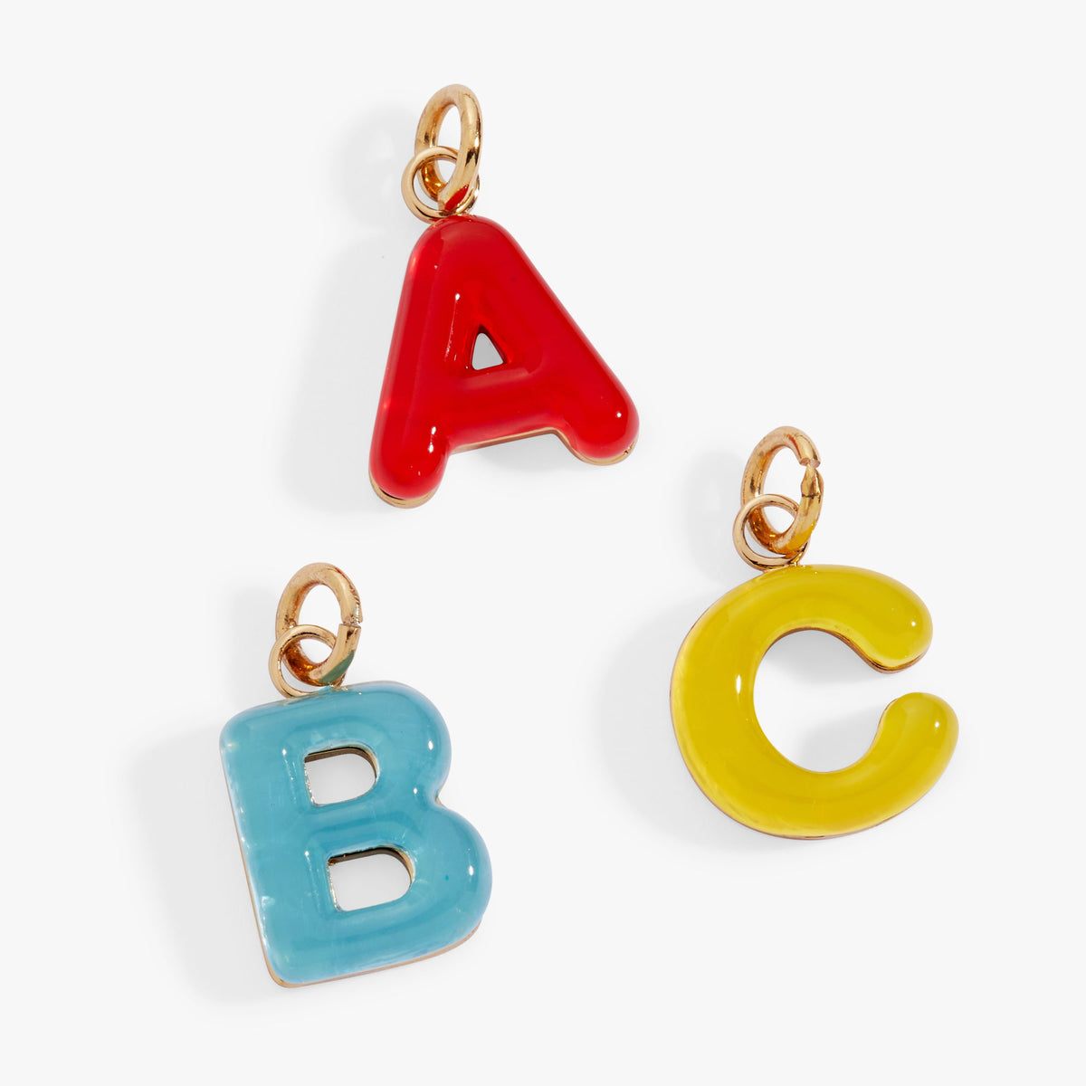 ABC Charm Trio Set of 3 Gold | Alex and Ani
