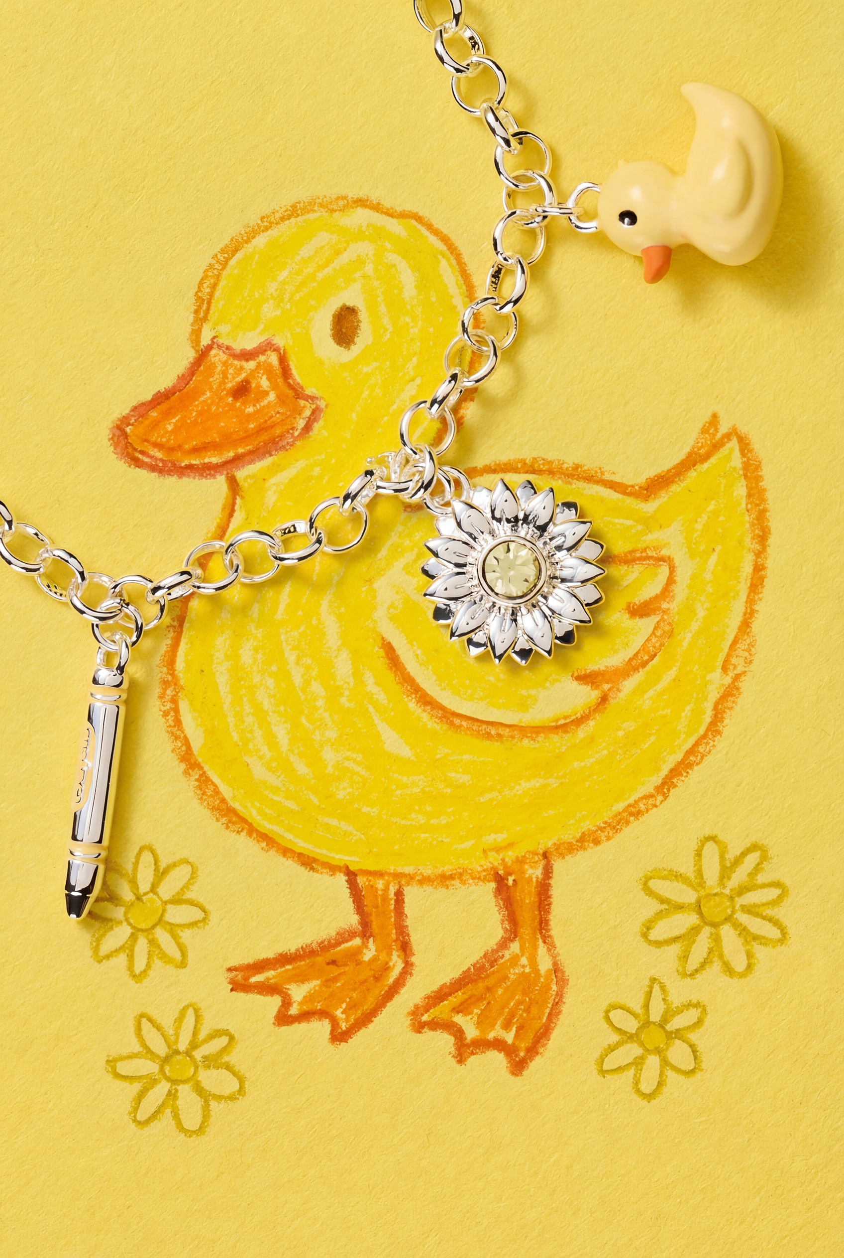 Crayola Sunglow Charm Bracelet Silver | Alex and Ani