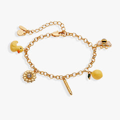 Crayola Sunglow Charm Bracelet Silver | Alex and Ani