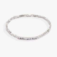 Follow Your Heart Stretch Bracelet Gold | Alex and Ani