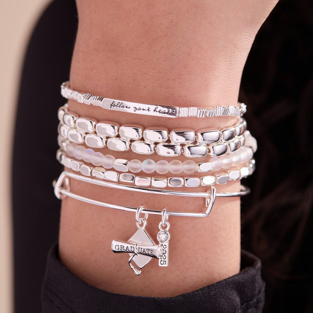 Follow Your Heart Stretch Bracelet Gold | Alex and Ani