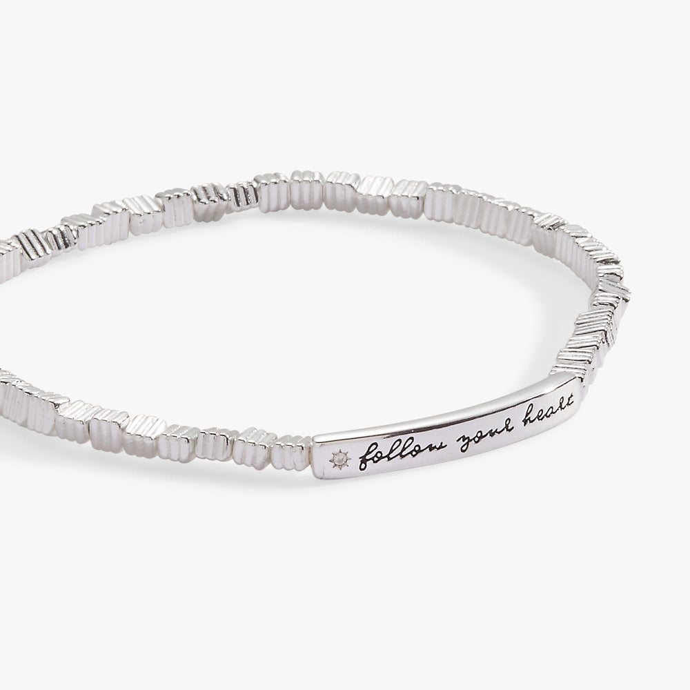 Follow Your Heart Stretch Bracelet Gold | Alex and Ani