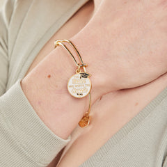 The Tassel was Worth the Hassle' Grad Charm Bangle
    
    
    
       Shiny Gold | Alex and Ani