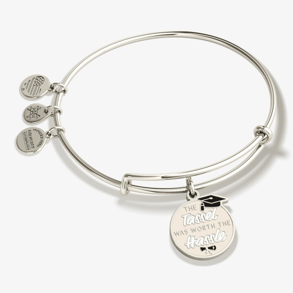 The Tassel was Worth the Hassle' Grad Charm Bangle
    
    
    
       Shiny Gold | Alex and Ani