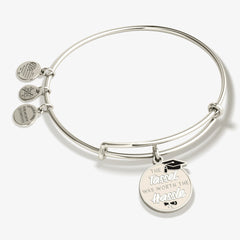 The Tassel was Worth the Hassle' Grad Charm Bangle
    
    
    
       Shiny Gold | Alex and Ani