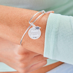 The Tassel was Worth the Hassle' Grad Charm Bangle
    
    
    
       Shiny Gold | Alex and Ani