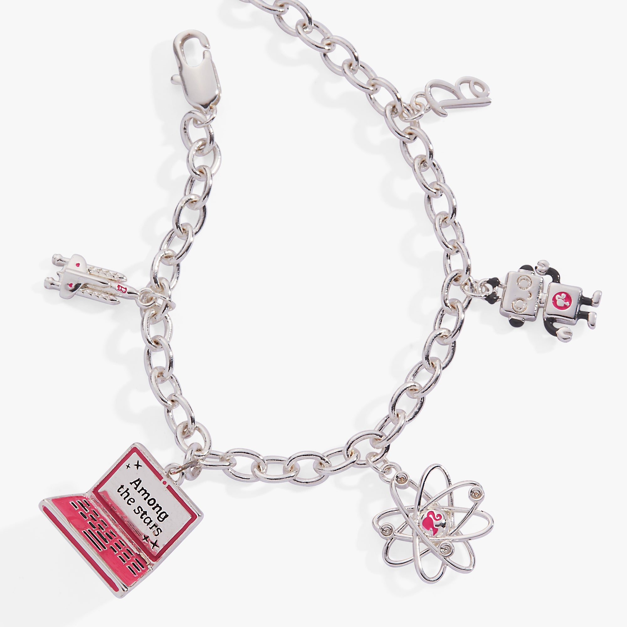 Barbie™ STEM Charm Bracelet Silver | Alex and Ani