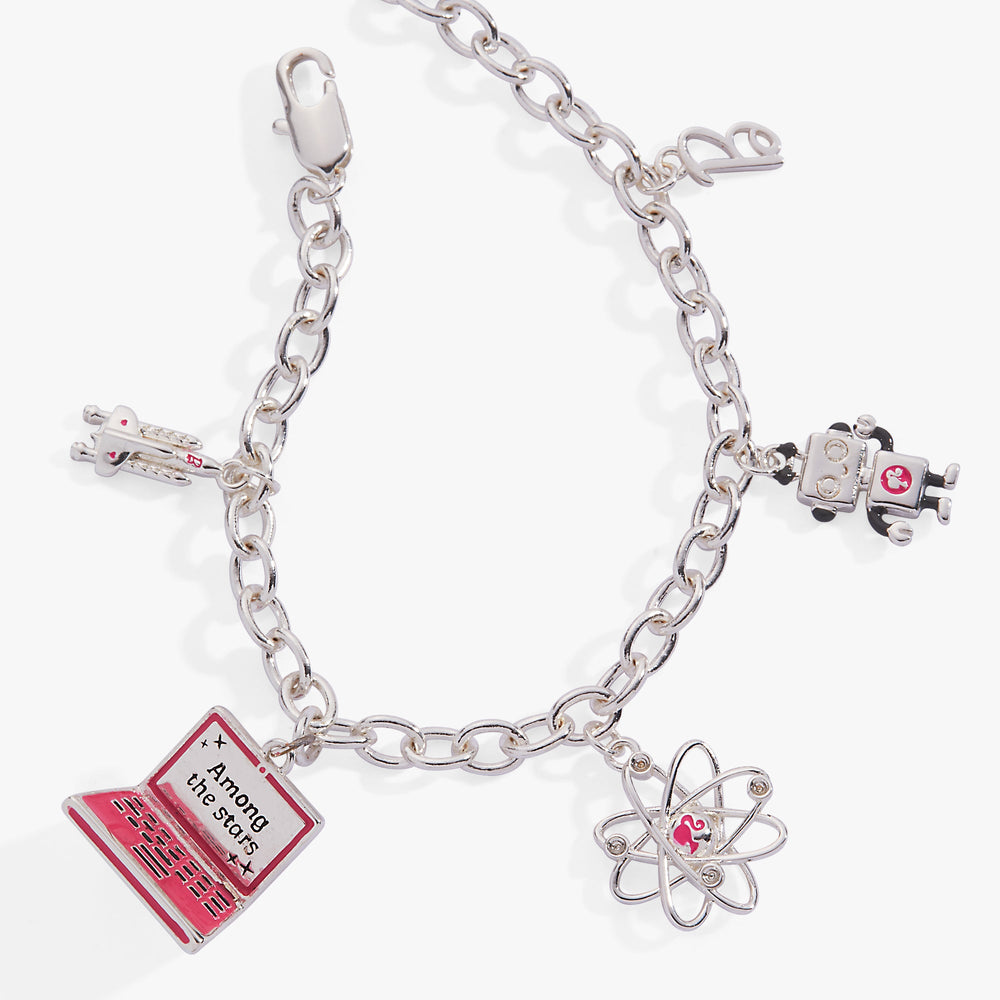 Barbie™ STEM Charm Bracelet Silver | Alex and Ani