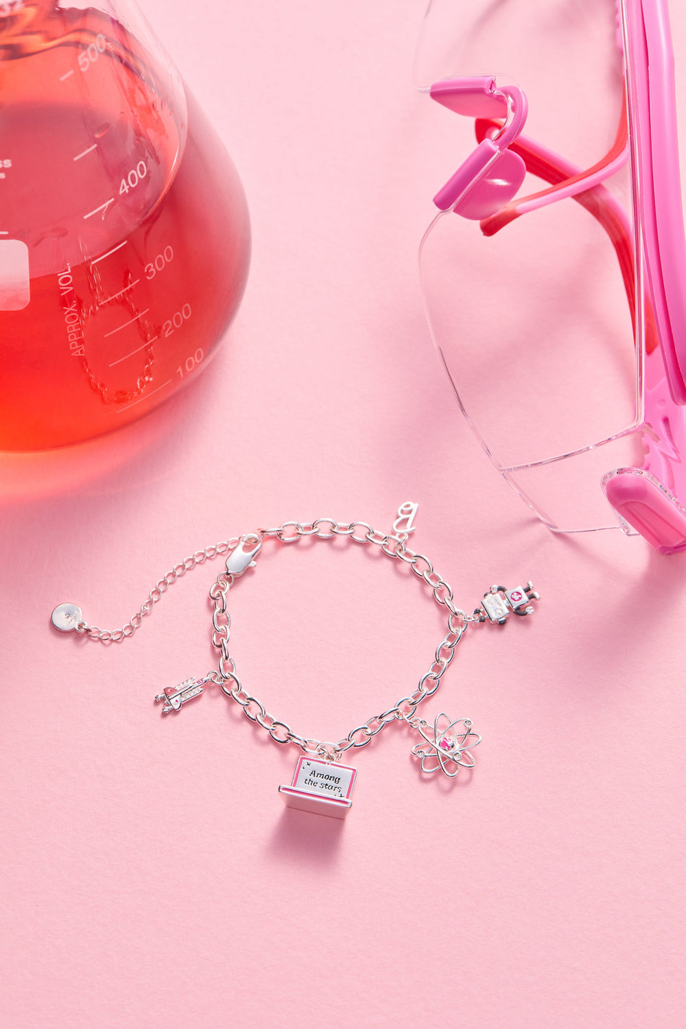 Barbie™ STEM Charm Bracelet Silver | Alex and Ani