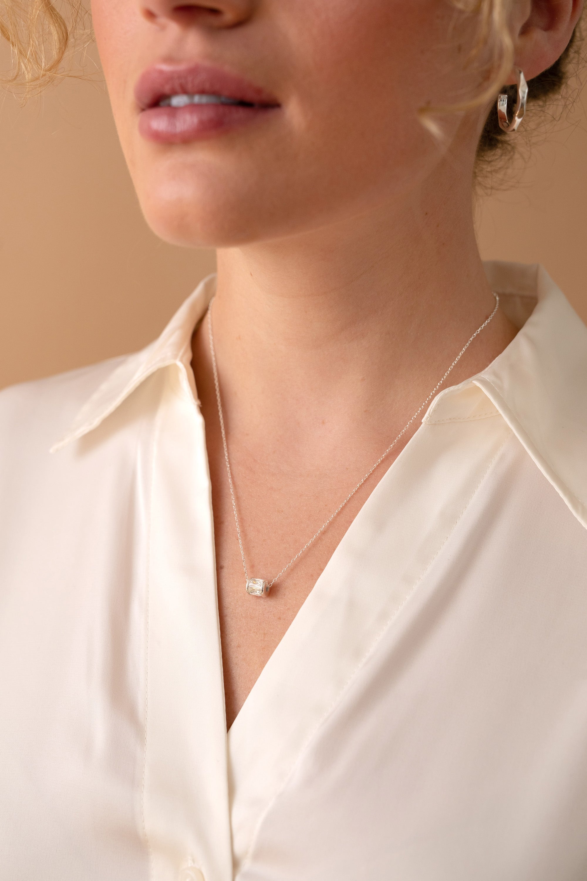 April Birthstone Precious Pendant Necklace Sterling Silver | Alex and Ani