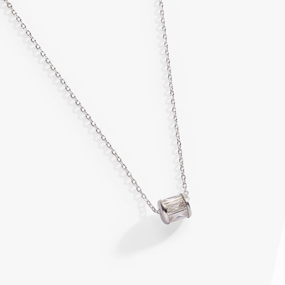 April Birthstone Precious Pendant Necklace Sterling Silver | Alex and Ani