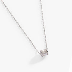 April Birthstone Precious Pendant Necklace Sterling Silver | Alex and Ani