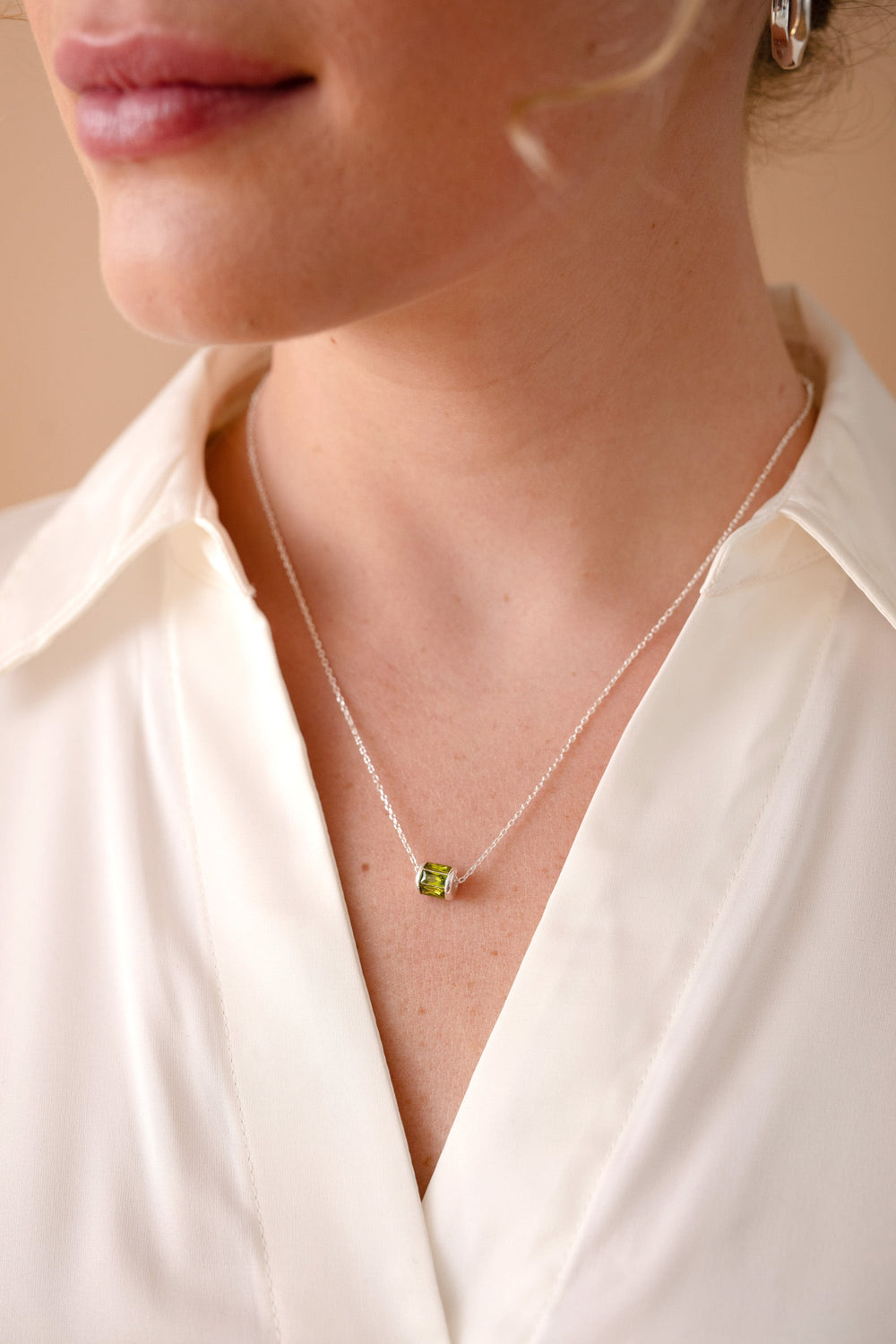 August Birthstone Precious Pendant Necklace 14kt Gold Over Sterling Silver | Alex and Ani