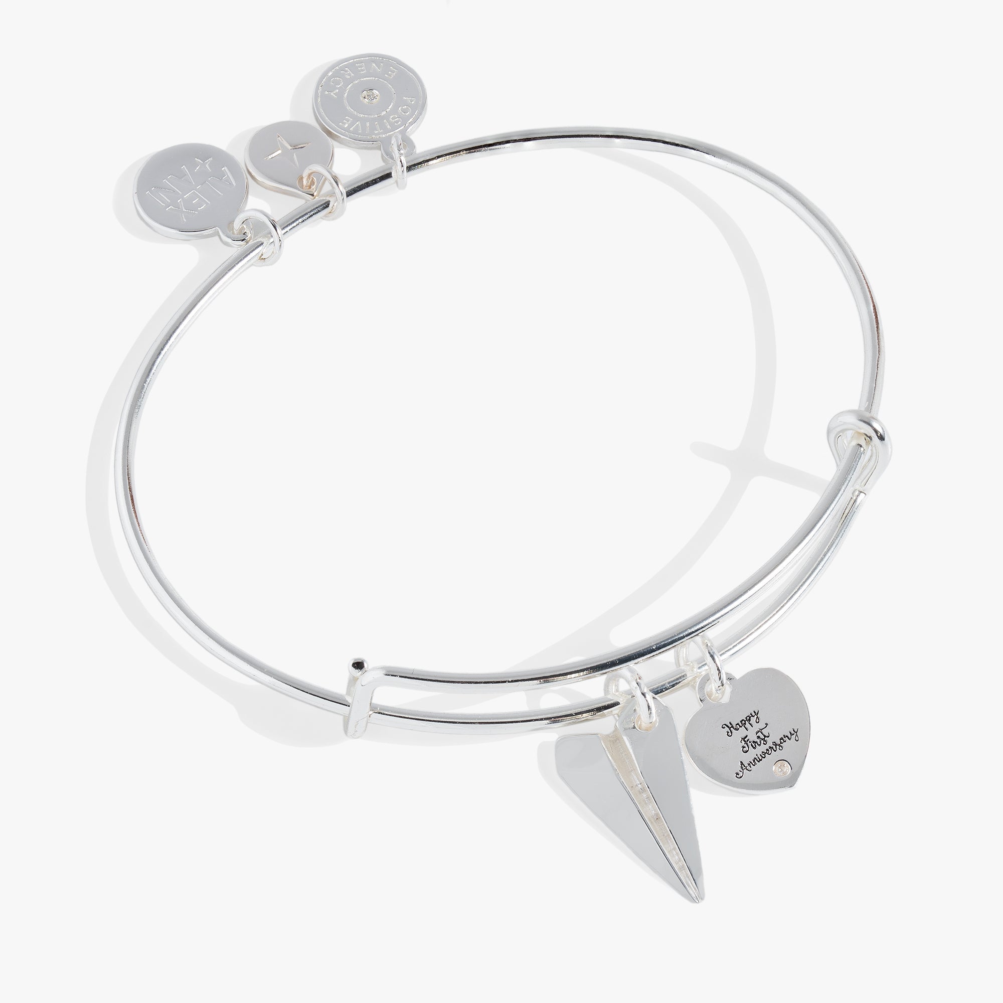 First Anniversary Bangle Silver | Alex and Ani
