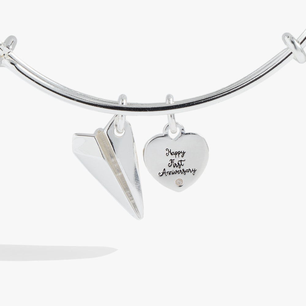 First Anniversary Bangle Silver | Alex and Ani